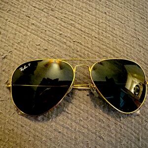 Ray Ban P Aviator Sunglasses - Damaged